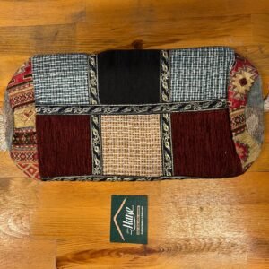 KUMAŞ PATCHWORK SİLİNDİR YASTIK 20 X 46