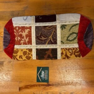 KUMAŞ PATCHWORK SİLİNDİR YASTIK 20 X 46