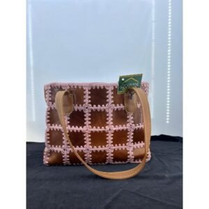 Patchwork Deri - Kilim Çanta Orta