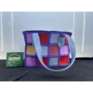 Patchwork Deri - Kilim Çanta Küçük